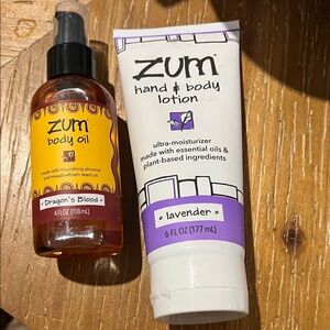 Zum Lavender Hand & Body Lotion and Dragon's Blood Body Oil Set